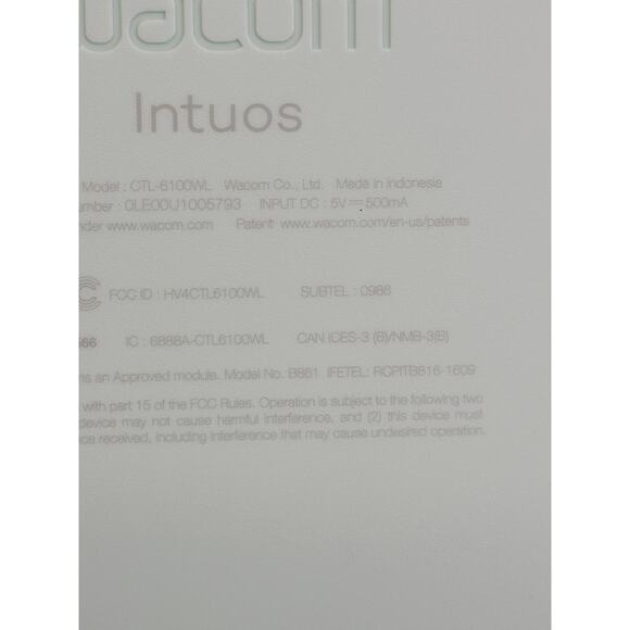 Wacom Intuos CTL-6100WL Creative Pen Tablet Bluetooth Pistachio w/ Box - Tested - Picture 11 of 14